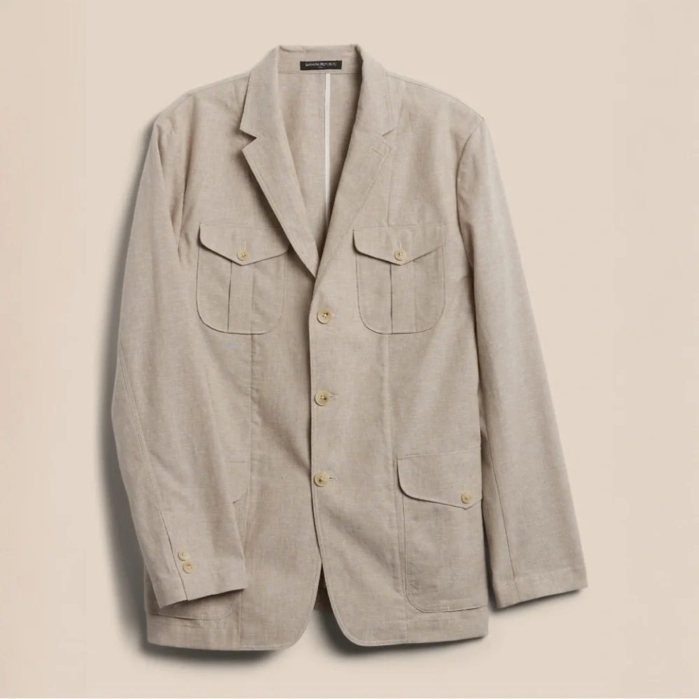 NWT Banana Republic Linen Tailored Fit Dress Jacket